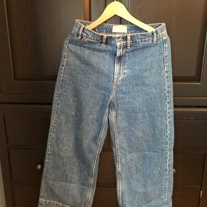 Everlane high waisted wide leg jeans